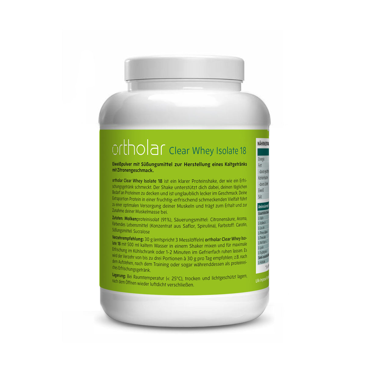 ortholar Clear Whey Isolate 18