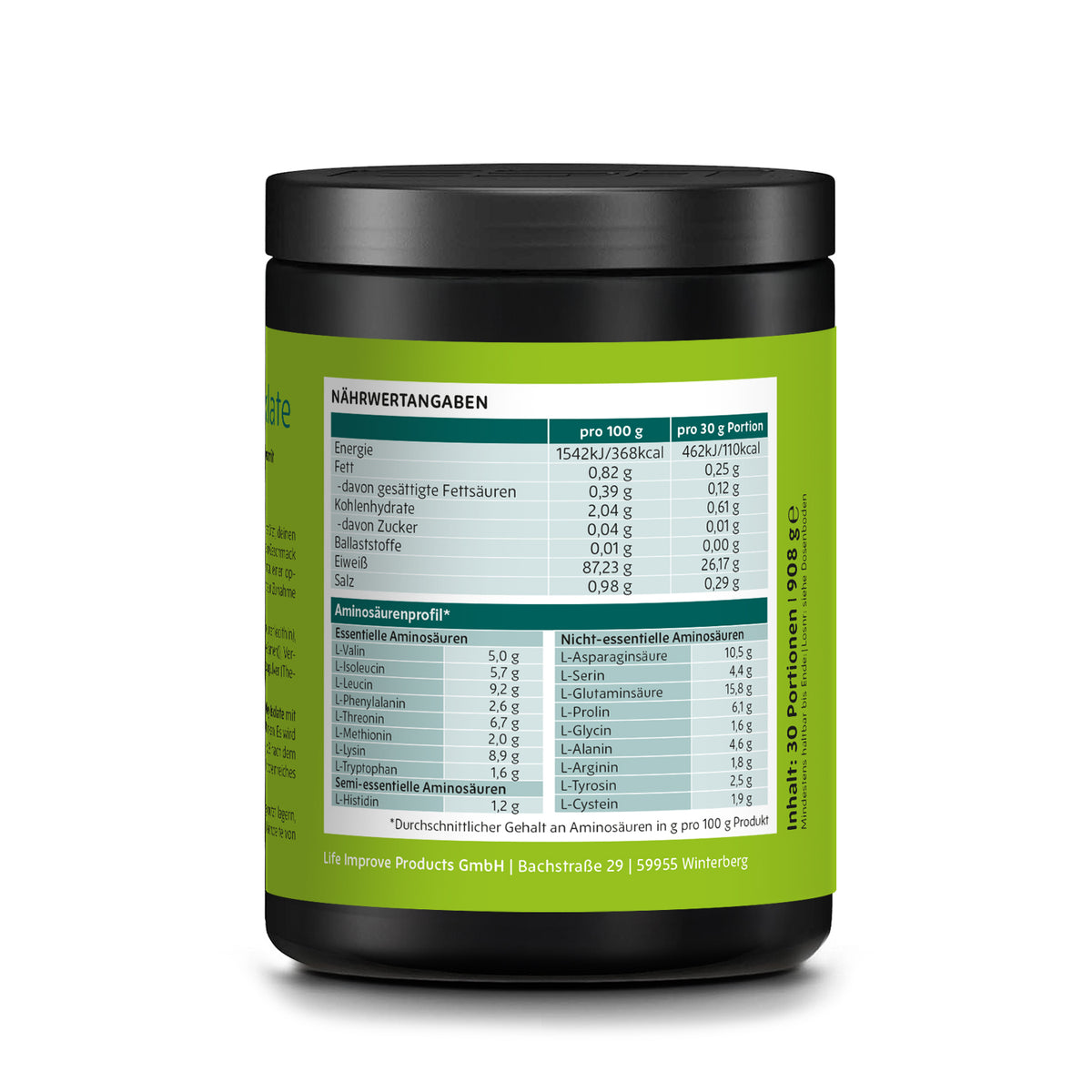 ortholar Whey Isolate Proteinpulver mit Cappuccinogeschmack