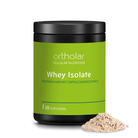 ortholar Whey Isolate Proteinpulver mit Cappuccinogeschmack