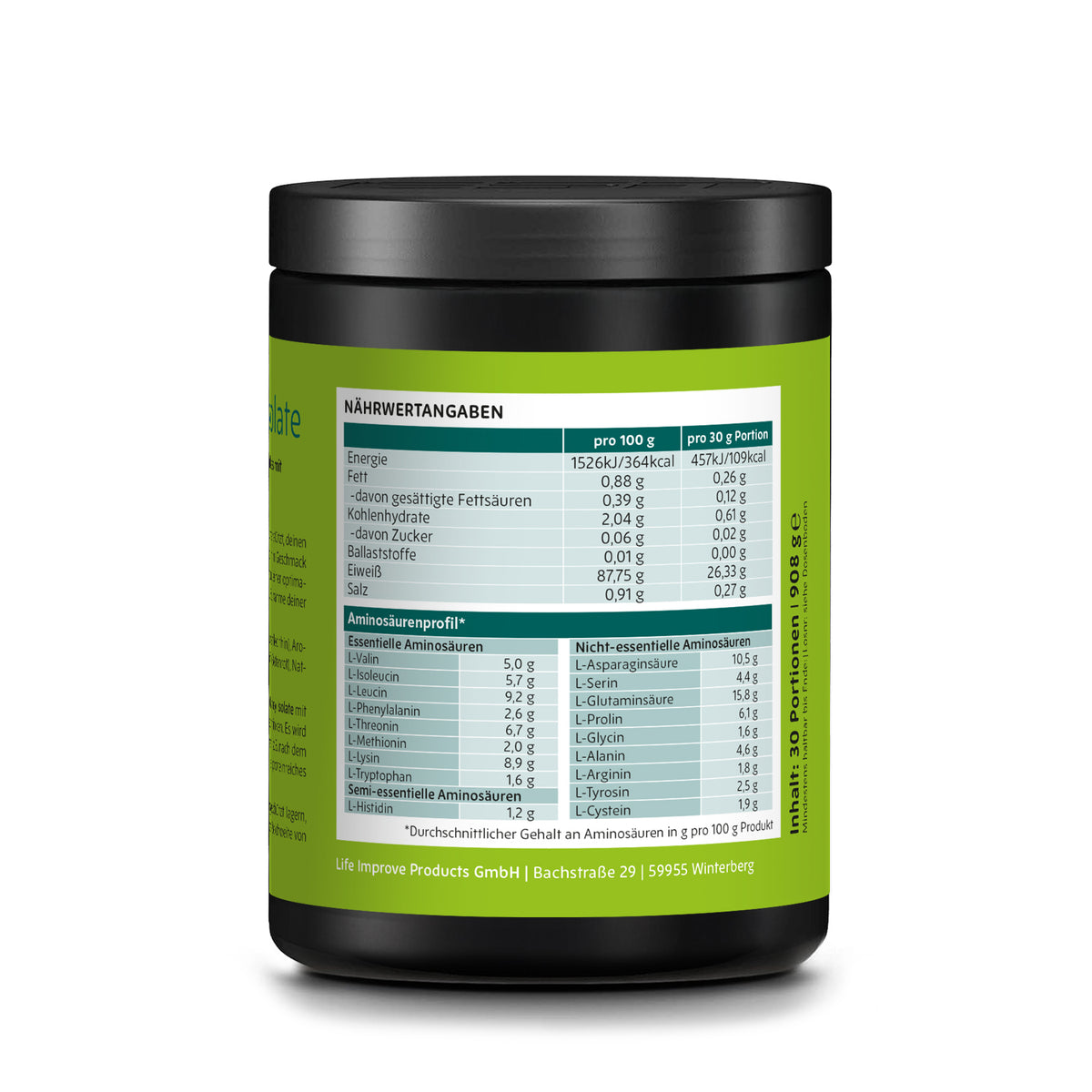 ortholar Whey Isolate Proteinpulver mit Erdbeergeschmack