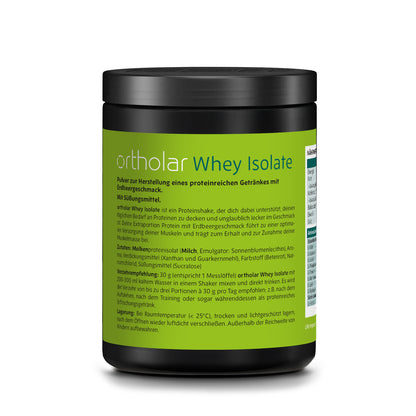 ortholar Whey Isolate Proteinpulver mit Erdbeergeschmack