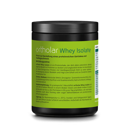 ortholar Whey Isolate Proteinpulver mit Vanillegeschmack